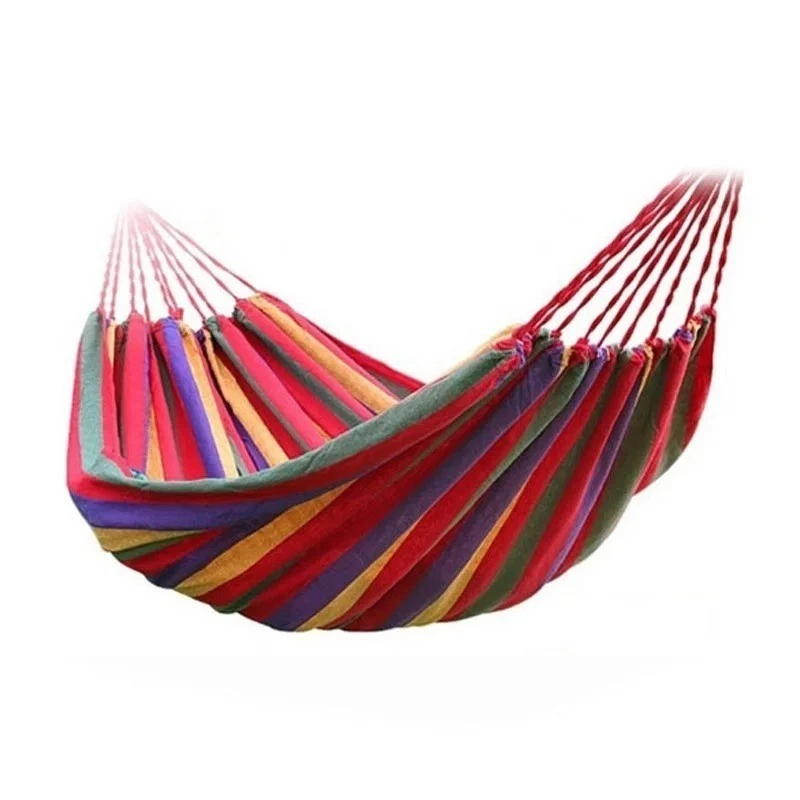 Canvas Double Hammock Swing Bed Portable Camping Outdoor Garden Hanging 120kg XL