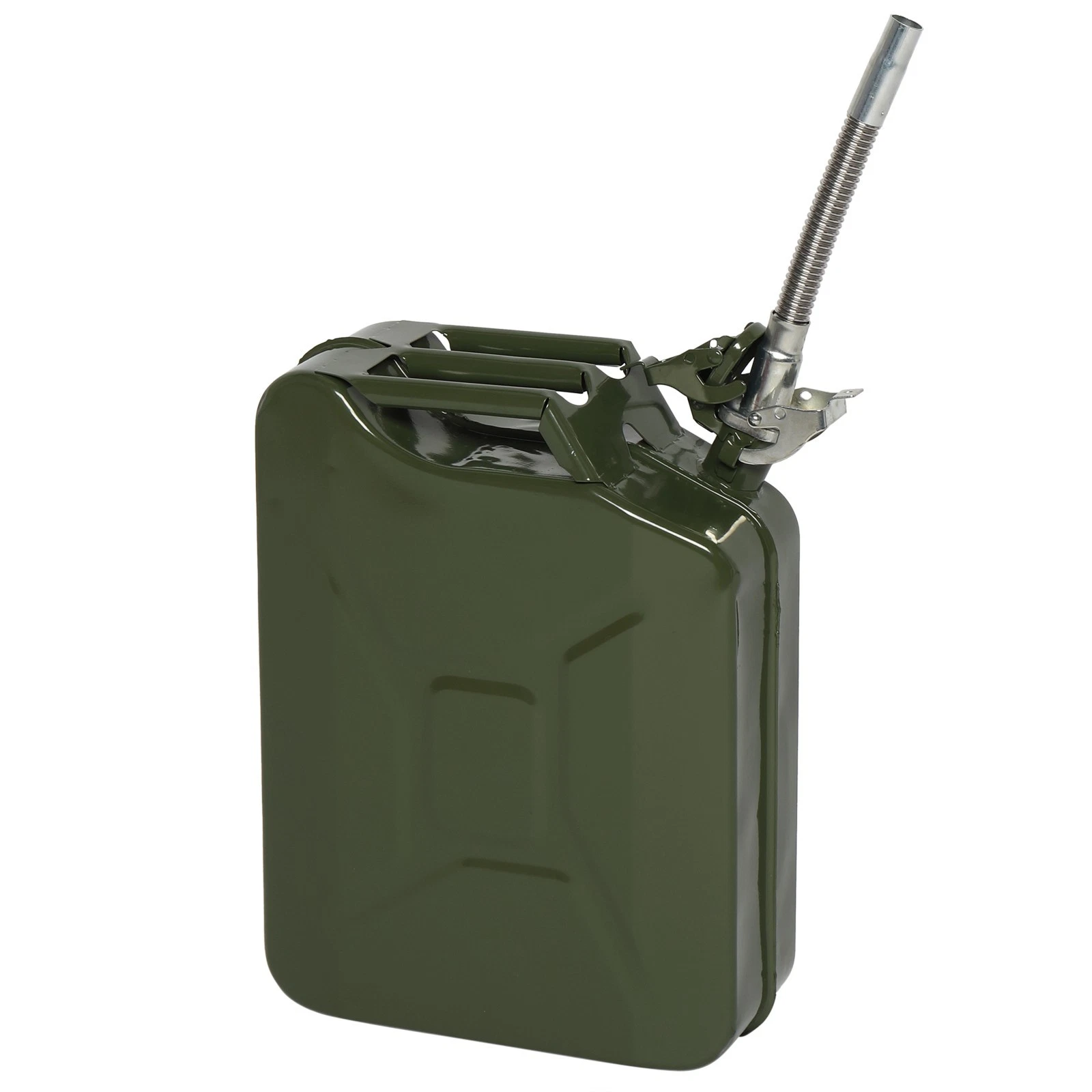20L Fuel Storage Can Petrol Diesel Jerry Can with Pour Spout Army Green Portable