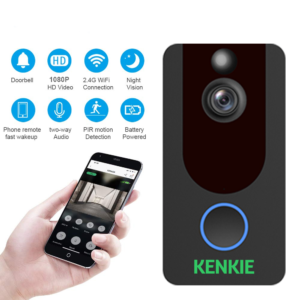 KENKIE Latest Video Doorbell Wireless 1080P HD Smart WiFi Two Way Audio Video HD
