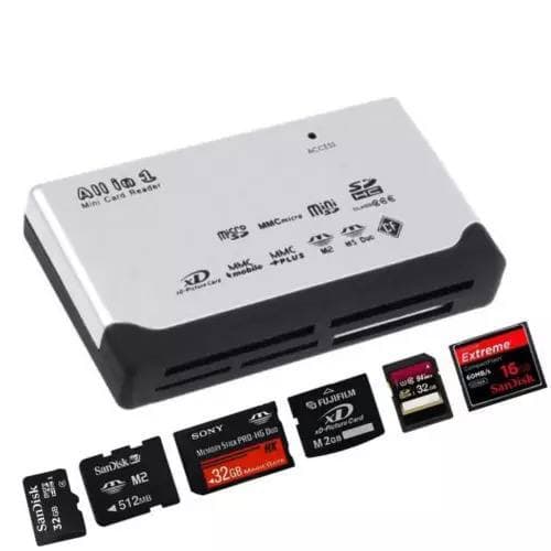 SD Reader USB 2.0 6 Slot All in One Memory Card Reader