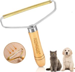 2 X Kenkie Lint Remover Clothes Bobble Pet Fur Clothes Fuzz Shaver Trimmer Roller UK