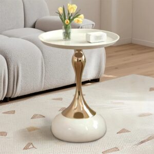 Small Waist Round Side Luxury Living Room High-end Corner Modern Table Coffee Table Space Saving Drink Table for Livingroom