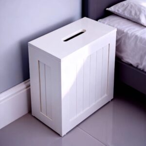 Slim Bathroom Storage Cabinet | Freestanding Toilet Paper Holder & Organizer, Narrow Space Saving Toilet Roll Storage Box for Bathroom