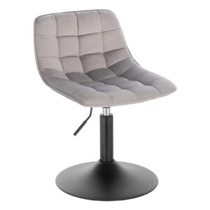 Adjustable Bar Stool 360° Swivel Velvet Kitchen Chair with Backrest | Modern Breakfast Bar Seat
